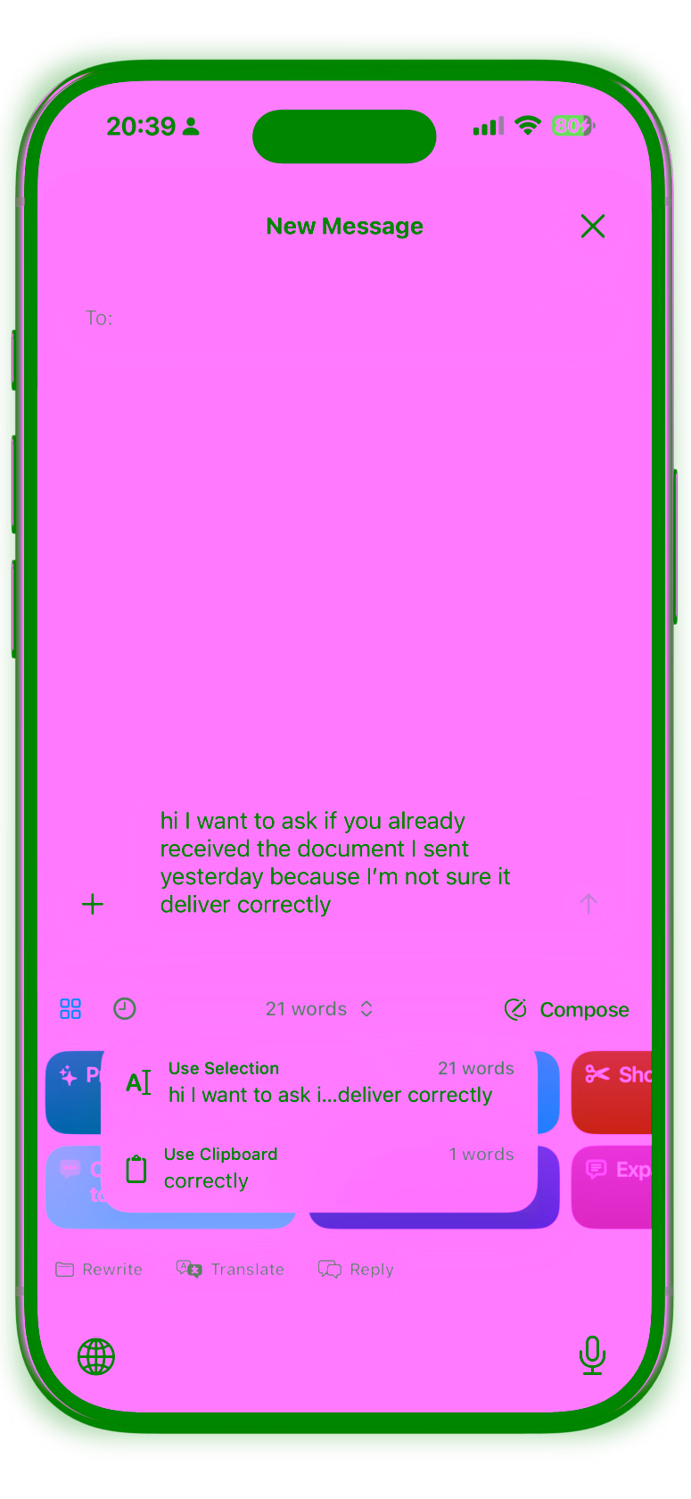 RewriteMate step 1